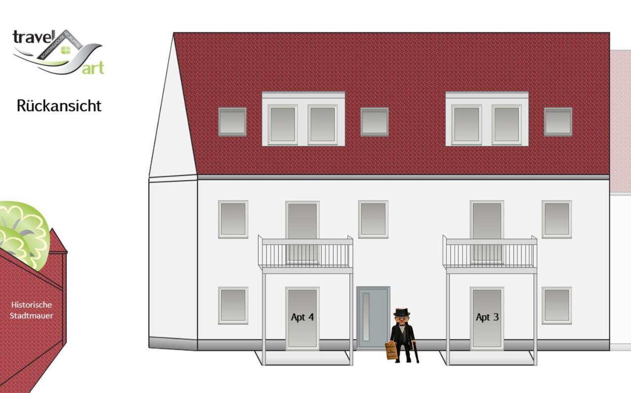 Travel Art Boardinghouse  Aparthotel Neuruppin Exterior foto